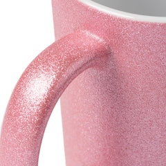 Tazza Glitter Rosa Sublimazione