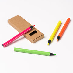 Set di 4 matite Fluo
