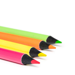 Set di 4 matite Fluo