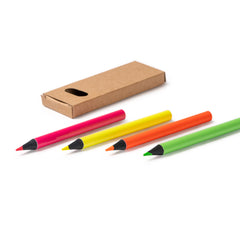 Set di 4 matite Fluo